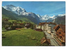 WENGEN mit Jungfrau Grosshorn Breithorn
