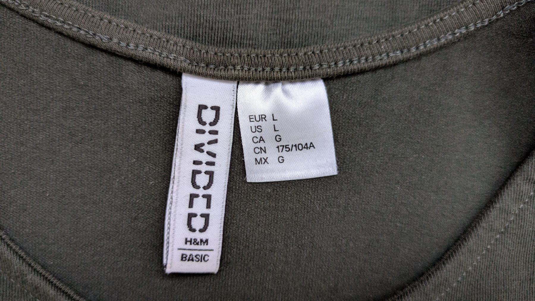 H&M Kleider: Abito H&M Basic verde scuro taglia L nuovo – Neu (gemäss Beschreibung) aus Claro von Dona1785 1