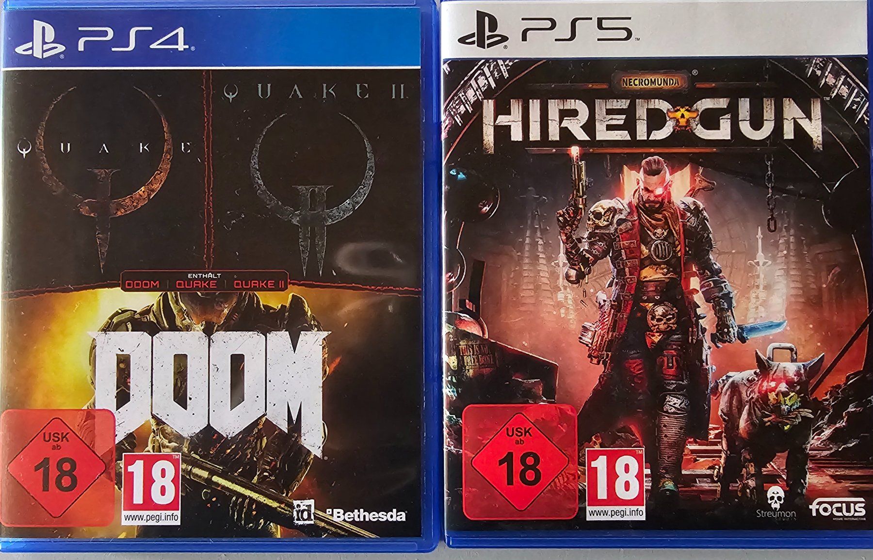 Sony Giochi: HIRED GUN PS 5+Quake PS4! – Nuovo (secondo la descrizione) da Hergiswil LU venduto da 1-2-3-D-e-i-n-s