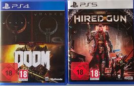HIRED GUN PS 5+Quake PS4!