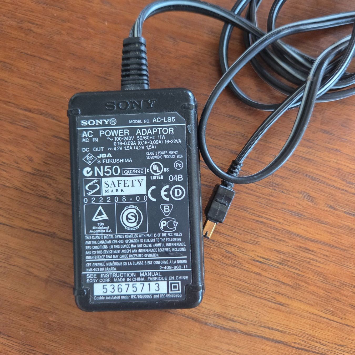 Sony Altri Accessori: Sony AC-LS5 Netzteil 100% Original – Usato da Zürich venduto da Wickeddude 3