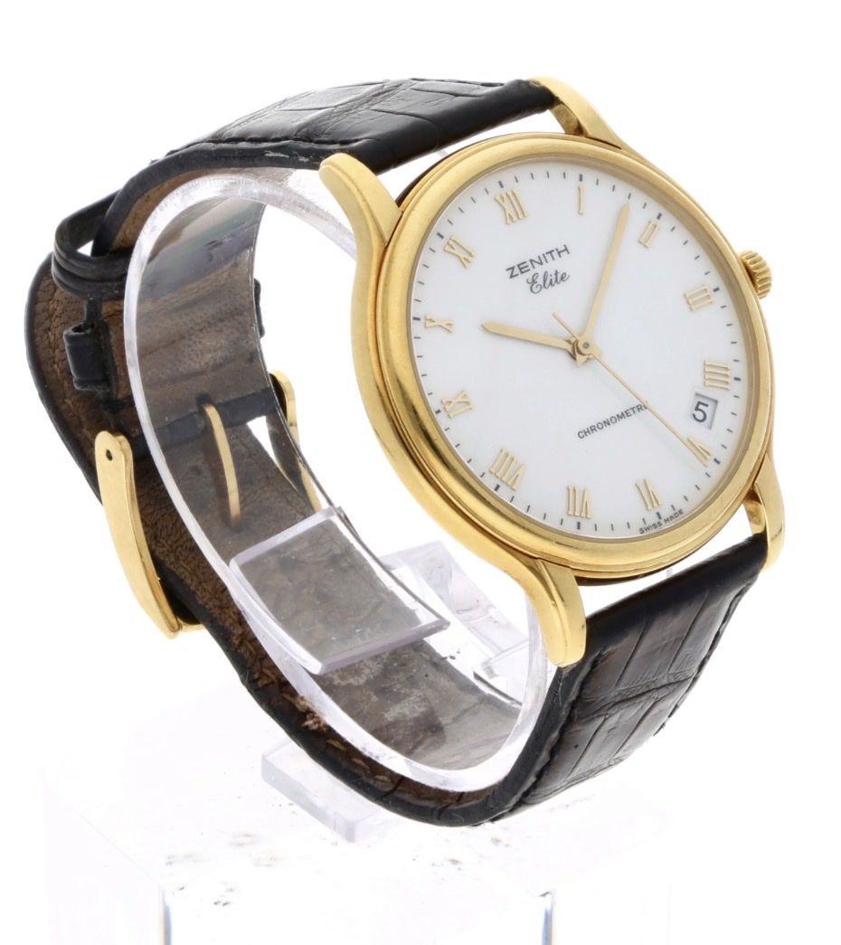 Zenith Orologi: Zenith Elite Chronometer Limited - 1996 / Full Set 18k Gold  – Usato da Wil SG venduto da rappwatches 2