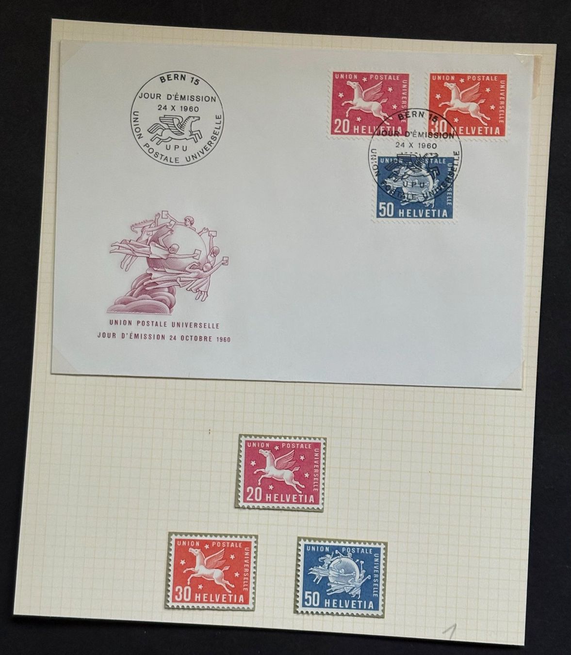 Alle Briefmarken: UNION POSTALE – Gebraucht aus Ostermundigen von Wyatt-Earp