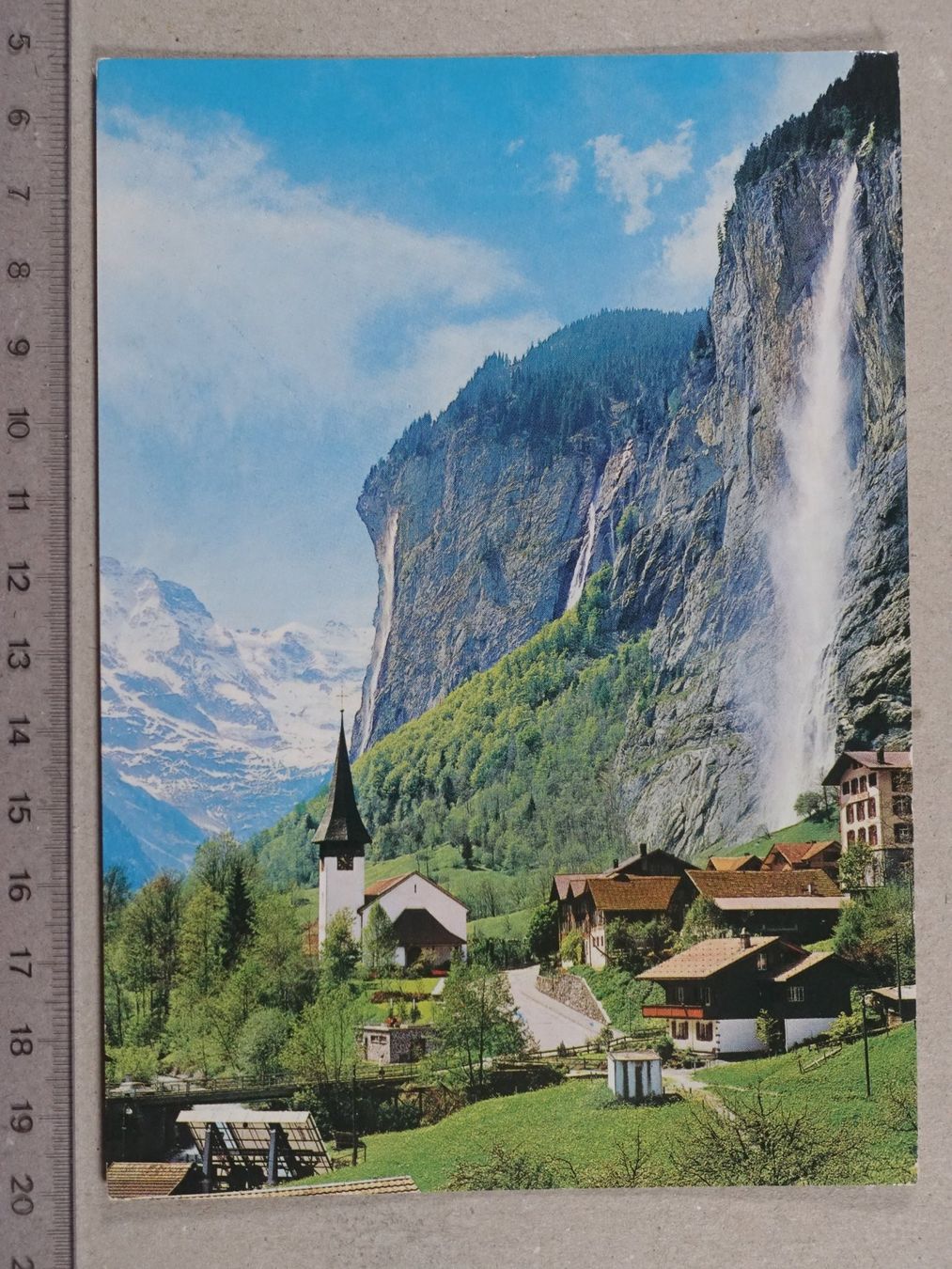 Cartoline postali: Lauterbrunnen, 1990, Poststempel Krattigen – Usato da Lenzburg venduto da fh1