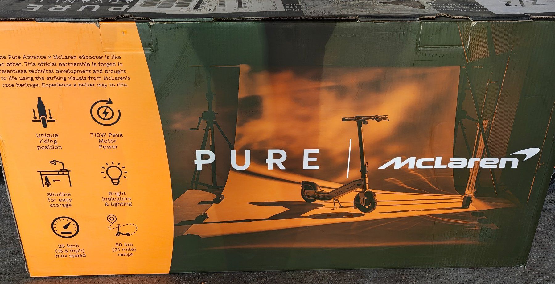 Veicoli elettrici: McLaren x Puré E Scooter Papaya – Nuovo (secondo la descrizione) da Basel venduto da Mario1123 5