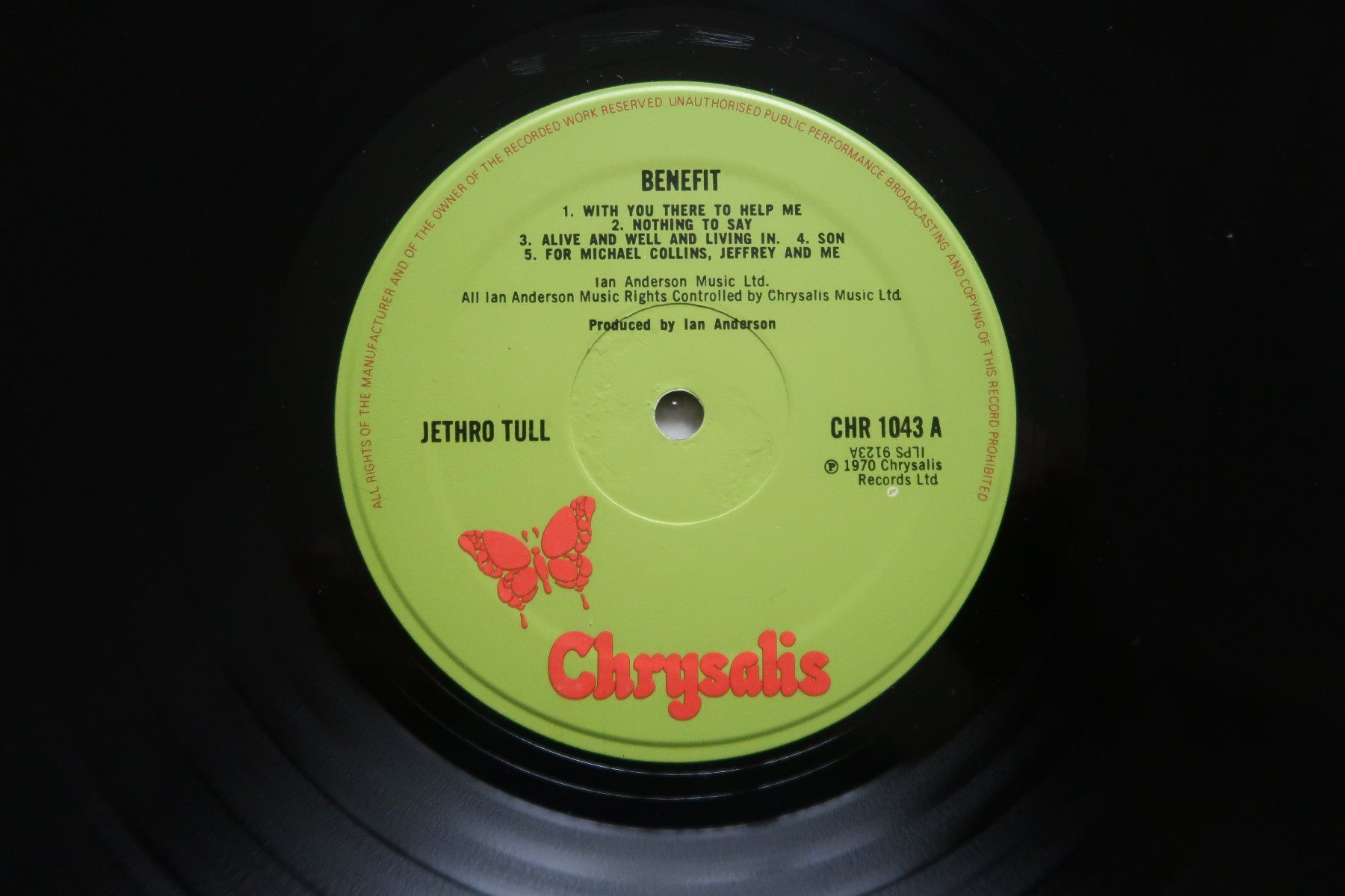 Dischi in vinile: JETHRO TULL - BENEFIT - Green Labels - VINYL LP – Usato da Basel venduto da Patiscat 2