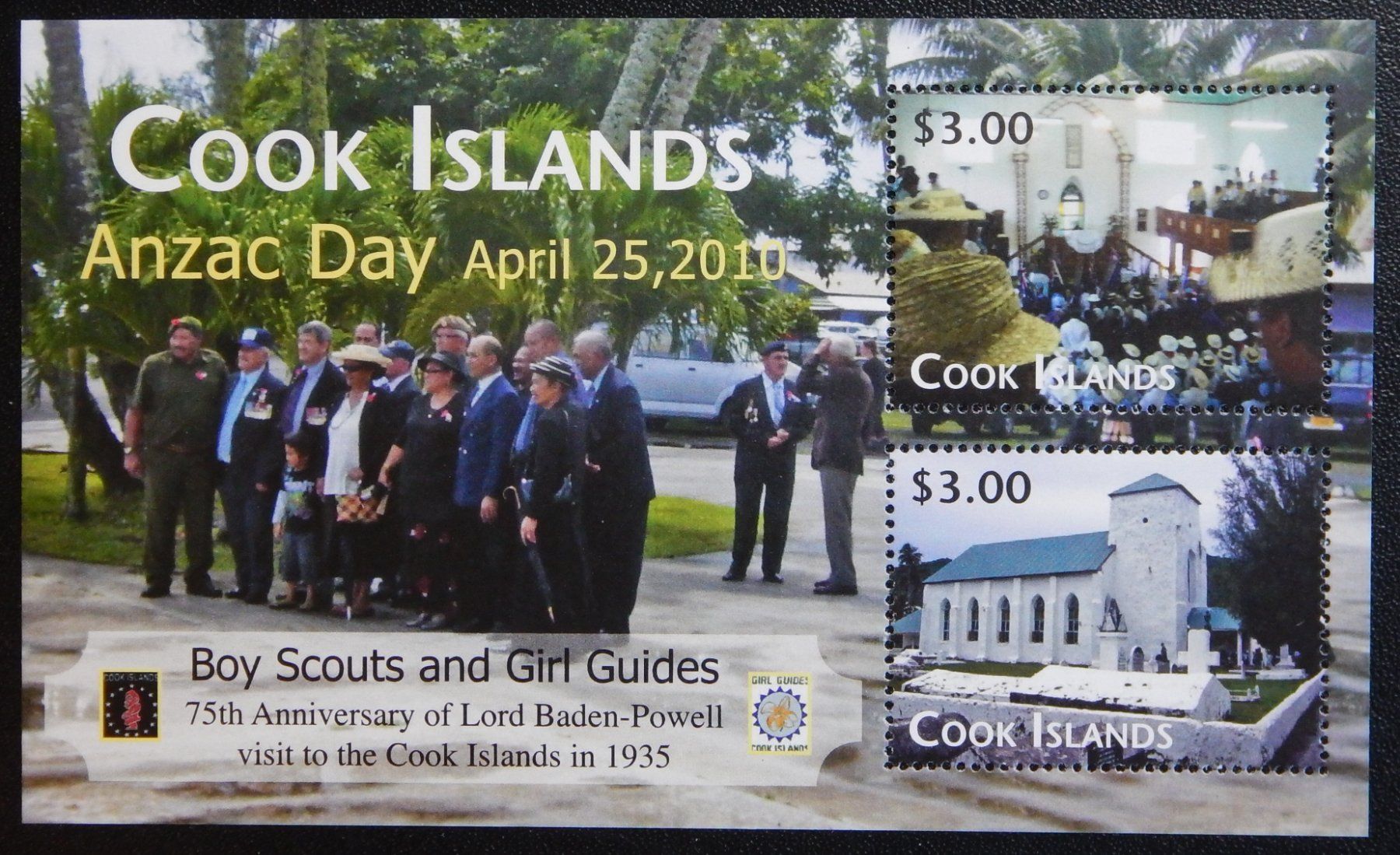 Tutti i francobolli: Cook Islands Kat. Block 220 ** 2010 Pfadfinder – Usato da Zürich venduto da Muehlekauf