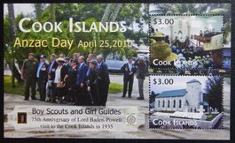 Cook Islands Kat. Block 220 ** 2010 Pfadfinder