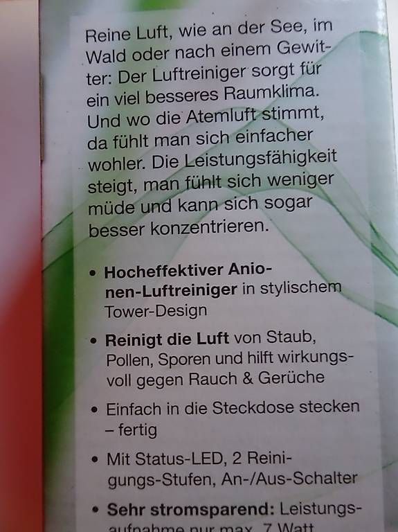 Luftreiniger: DESIGN-LUFTREINIGER von "Newgen medicals" – Gebraucht aus Buchs SG von Aominchric 2