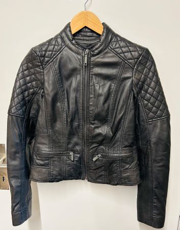 Damen Lederjacke im Biker-Stil von edc Esprit, Gr. XS