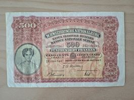 Schweizer Banknote, 500.00 Franken