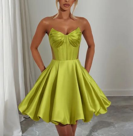 Olive Cocktailkleid, Neu