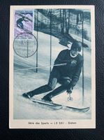 Carte Maximum Le Ski Slalom Chamonix 27.01.1962