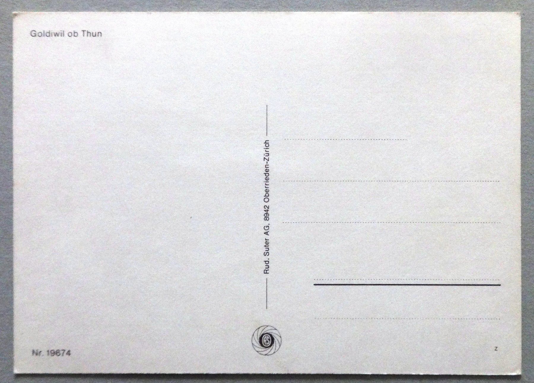 Cartes postales: Goldiwil ob Thun – D'occasion à Fétigny par Billy2miny 1