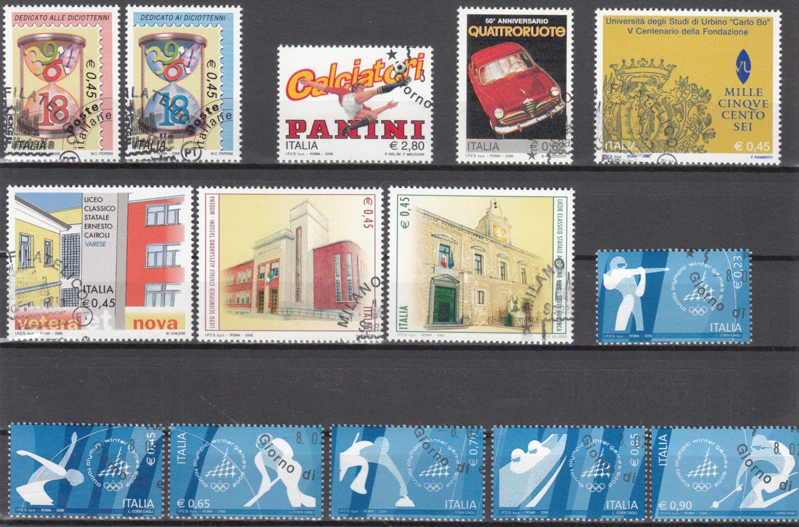 Tutti i francobolli: Italien 2006 mit ET – Usato da Bürglen TG venduto da StampGraf 1