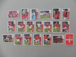 Panini Fussball EM 2008 Schweiz 20 Stück für Poster Komplett