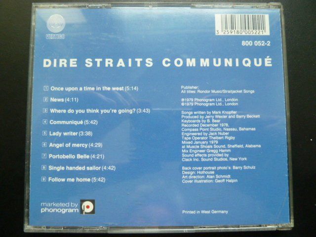 CD: Dire Straits - Communiqué – Usato da Au ZH venduto da sikoku 2