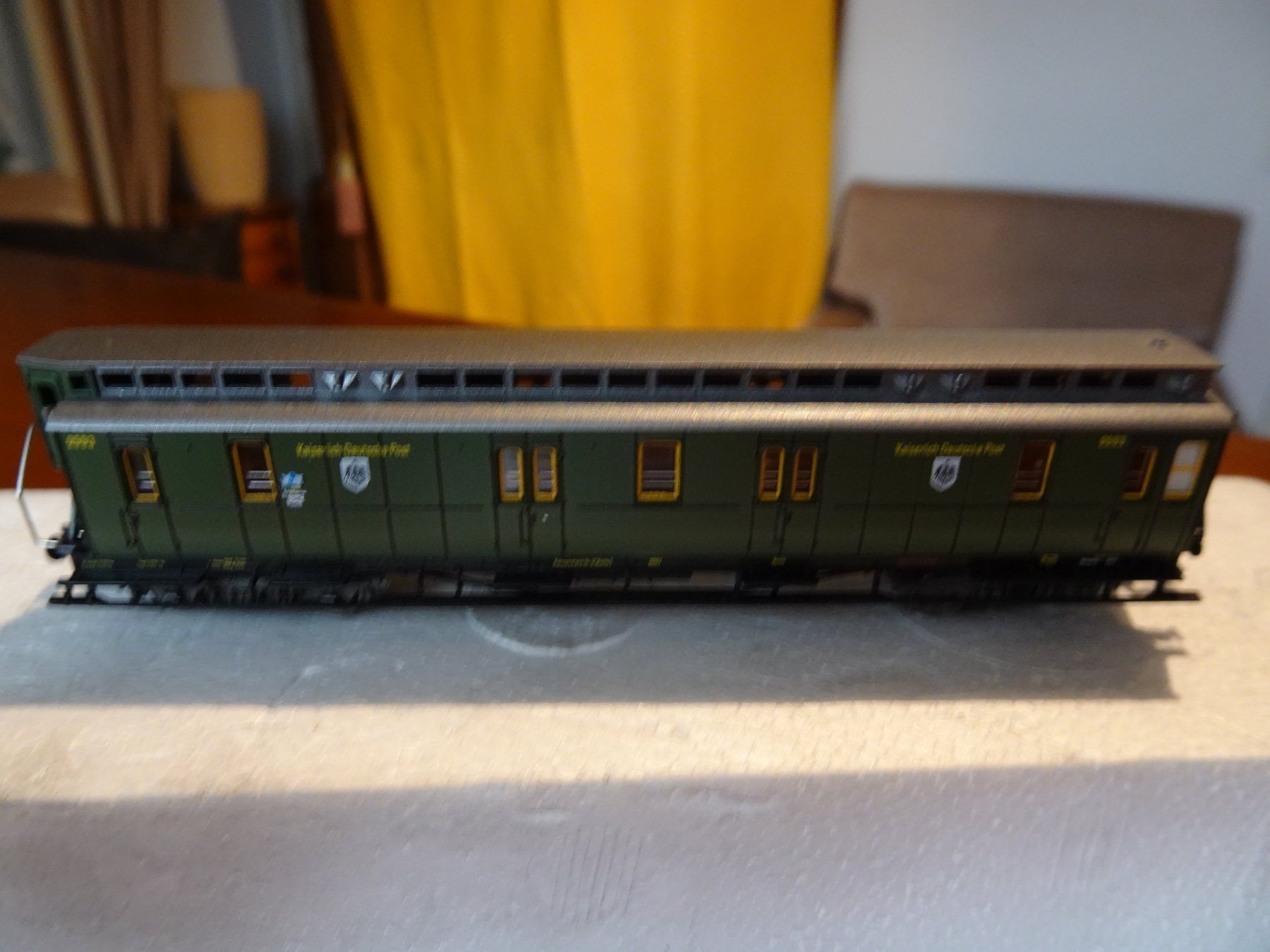 Fleischmann Modellini di ferrovie: KAISERLICHE DEUTSCHE POST; POSTWAGEN, FLEISCHMANN 8801, RAR – Nuovo (secondo la descrizione) da Eschenbach SG venduto da eDaisy 2