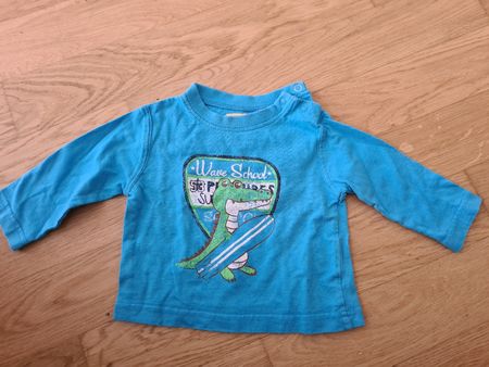 Langarmshirt Krokodil Motiv Grösse 68 