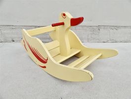 seltene Schaukelente Wisa Gloria Holz Schaukel Ente
