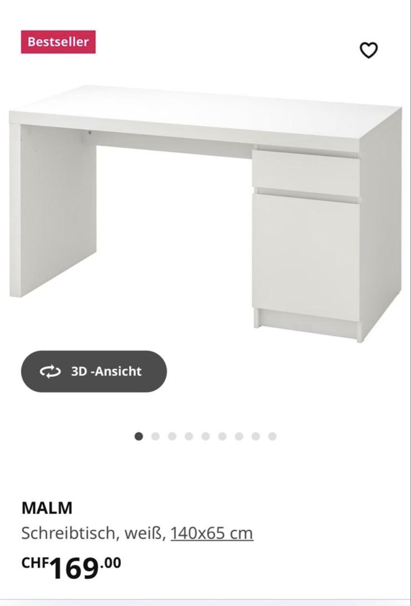 Scrivanie: Malm Schreibtisch von Ikea – Usato da Jona venduto da cleanup01