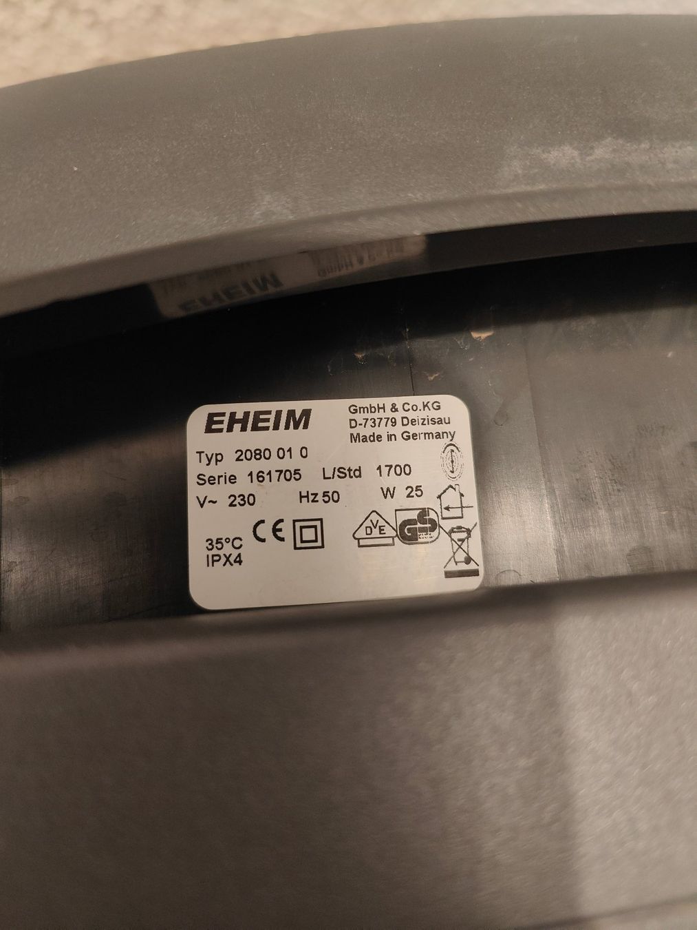 Eheim Filtri: Eheim Prof. 3  2080 Aussenfilter Top Zustand – Usato da Marbach LU venduto da Hat239 2
