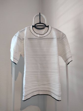 T-Shirt in Weiss mit originalem Muster