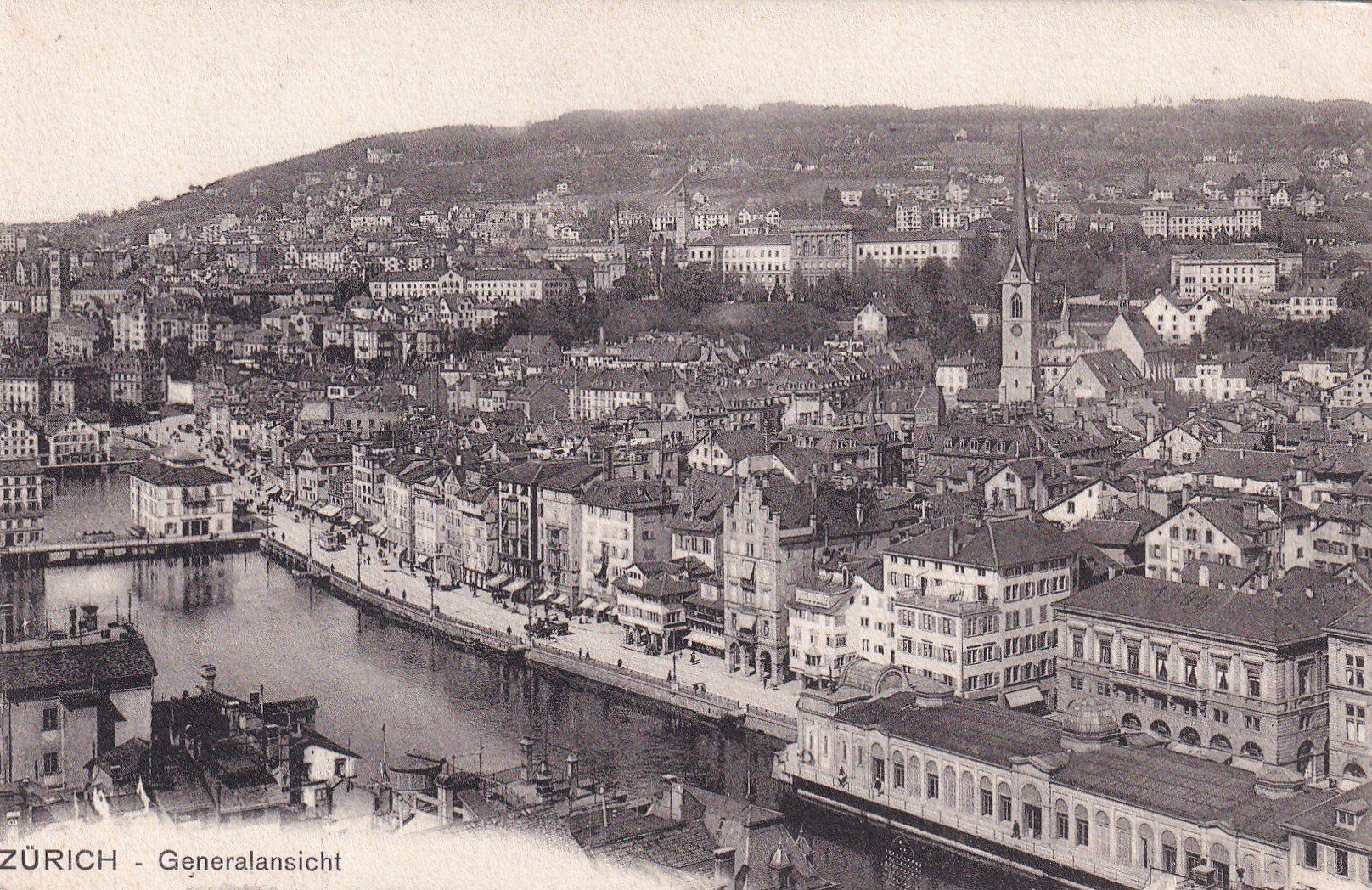 Cartoline postali: Zürich - Generalansicht – Usato da Cormoret venduto da Pascalll2001