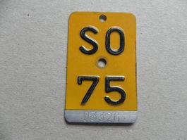Mofanummer Mofa Nummer SO 75 Solothurn 1975 Töffli Geschenk