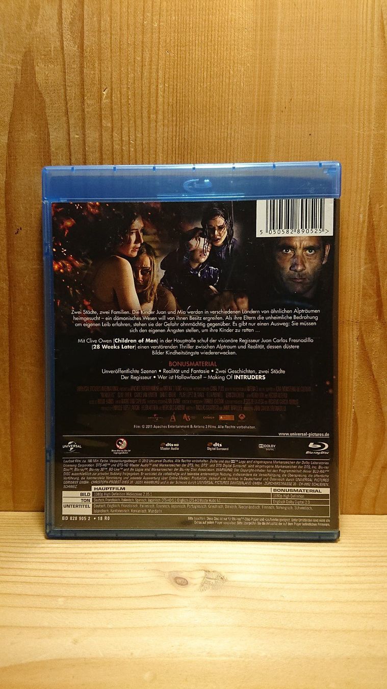 Tutti i DVDs: INTRUDERS Blu-Ray mit Clive Owen – Usato da Wilderswil venduto da Exebub 1