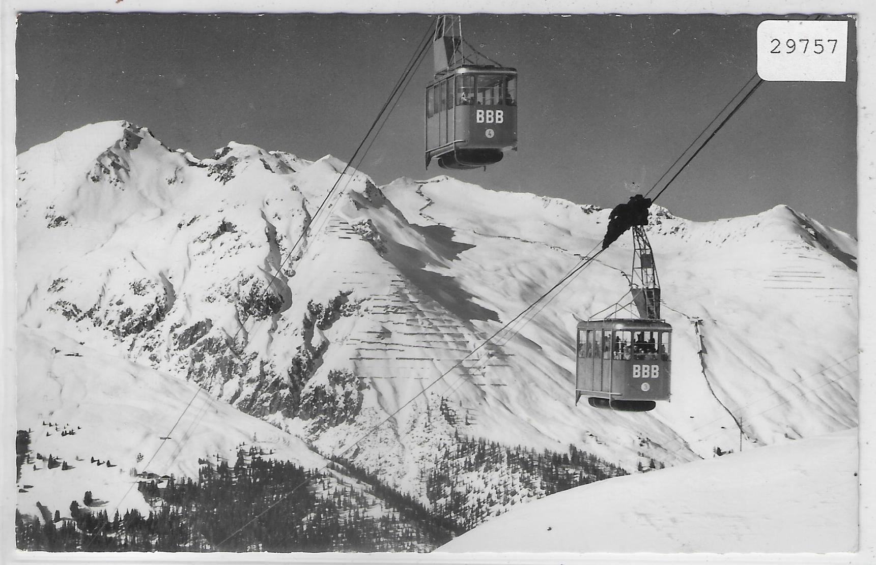 Cartoline postali: Davos - Ischalp-Jakobshorn-Bahn gegen – Usato da Ettingen venduto da Kartenplanet