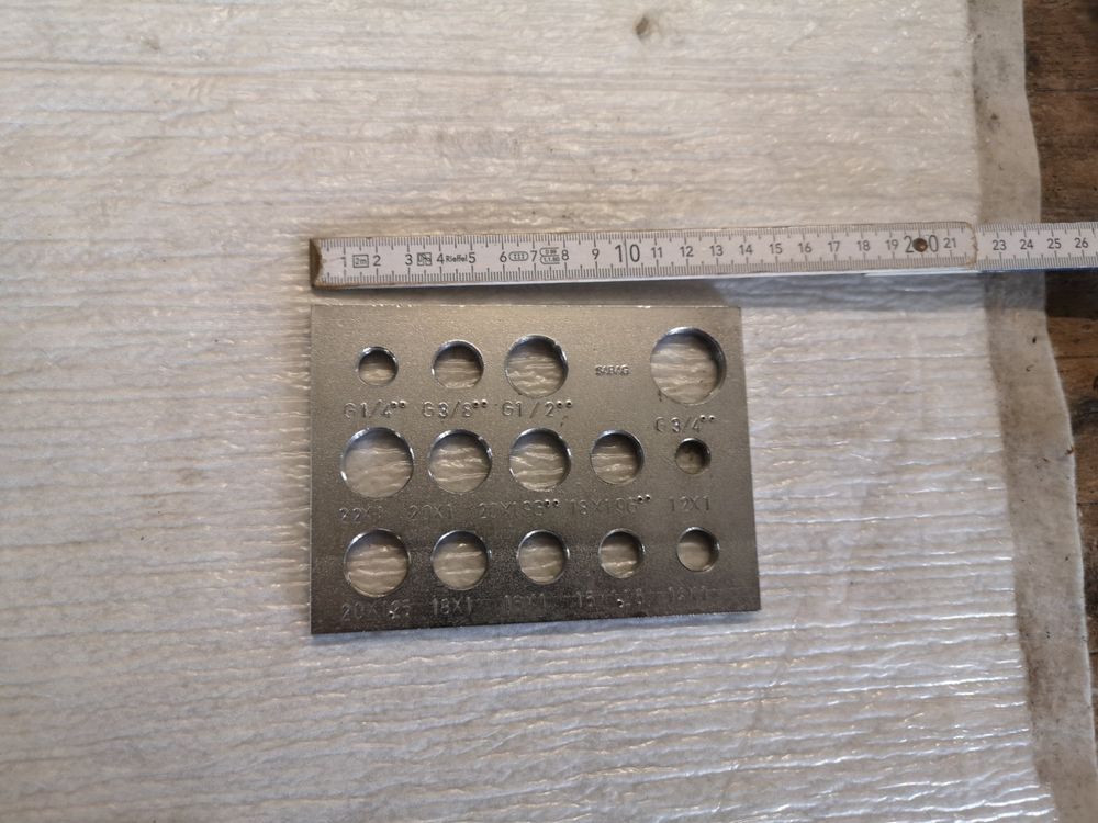 Treki 58-teilige Gewindelehre Aus Edelstahl – Metrische & Amerikanische Gewinde, Mit 60° & 55° Messwerken