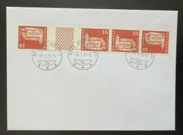 Schweiz Brief Steg VS Viererfrankatur Appenzell 1973