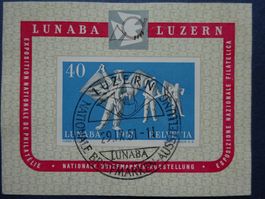 1951 LUNABLOCK mit glasklarem ET-Zentrumstempel