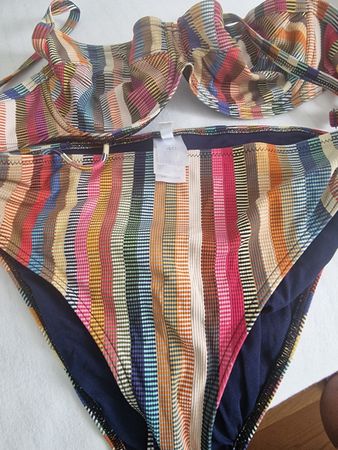 Bikini Grösse Beldona Bunt gestreift Sommer Bademode 40/38