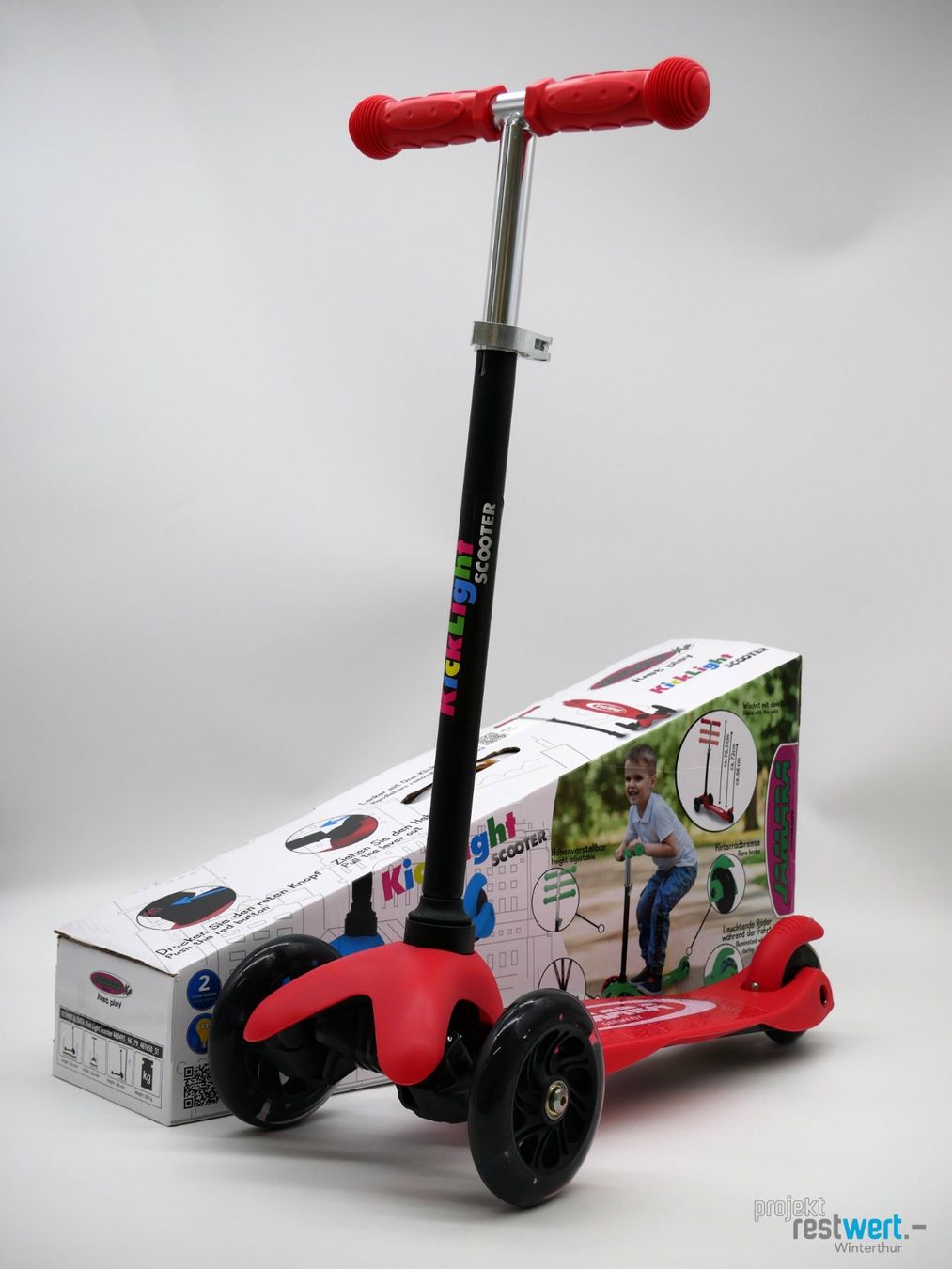 Kickboard: JAMARA KickLight Scooter (Trotti) rot – Nuovo (secondo la descrizione) da Winterthur venduto da Restwert_Winterthur