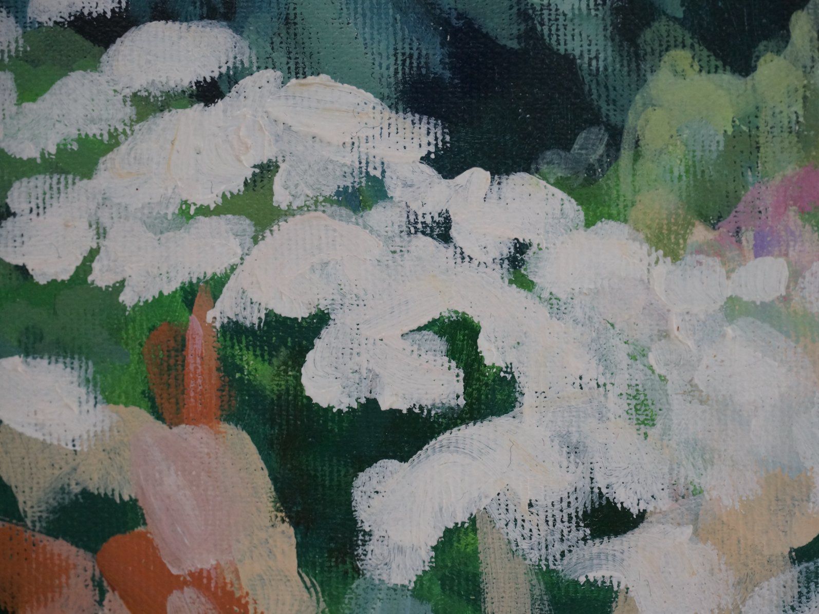 Dipinti: Waldblumen Acryl Kunstwerk – Usato da Rüti ZH venduto da Restwert_Rueti_ZH 2