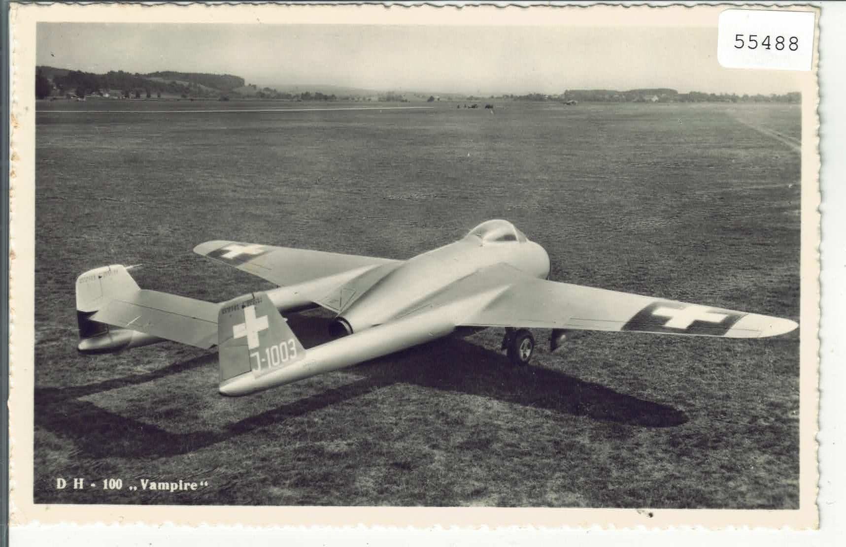 Ansichtskarten: Armee Suisse - Vampire – Gebraucht aus Ettingen von Kartenplanet