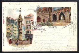 Arnold Böcklin: Basel, Fischmarkt und a