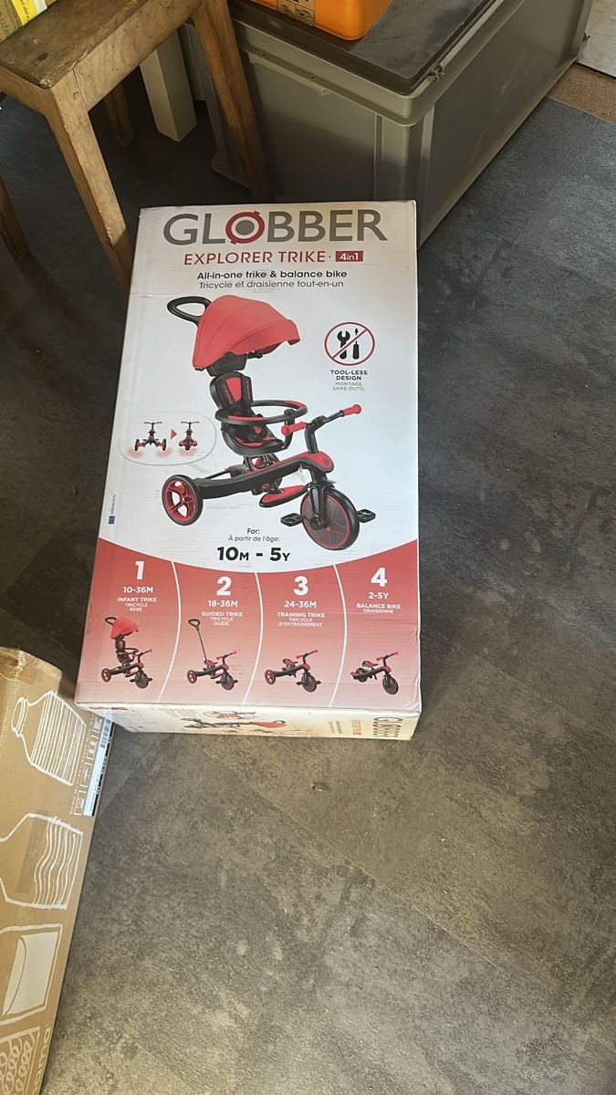 Globber Fahrzeuge für Kinder: GLOBBER EXPLORER TRIKE • 4in1 – Neu und originalverpackt aus St-Cergue von geoval