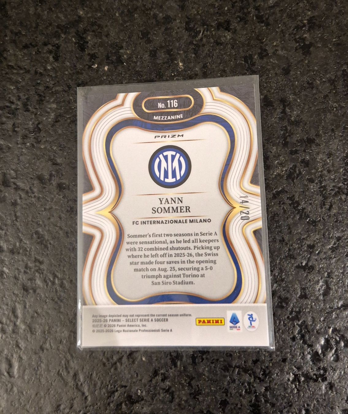 Topps Cartes à collectionner: Yann Sommer /20 - Inter Milan - Panini – Neuf (Voir description) à Burg AG par Danoe 1