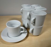 11 Espresso Tassen mit Unterteller