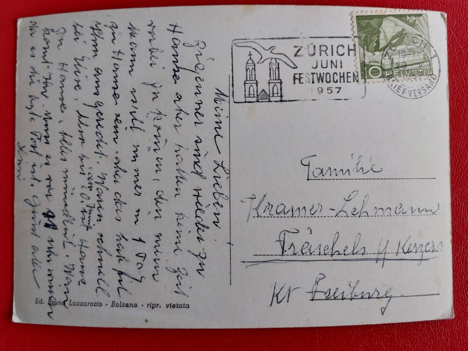 Cartoline postali: Passo Sella 1957 – Usato da St-Légier-Chiésaz venduto da Theo006 1