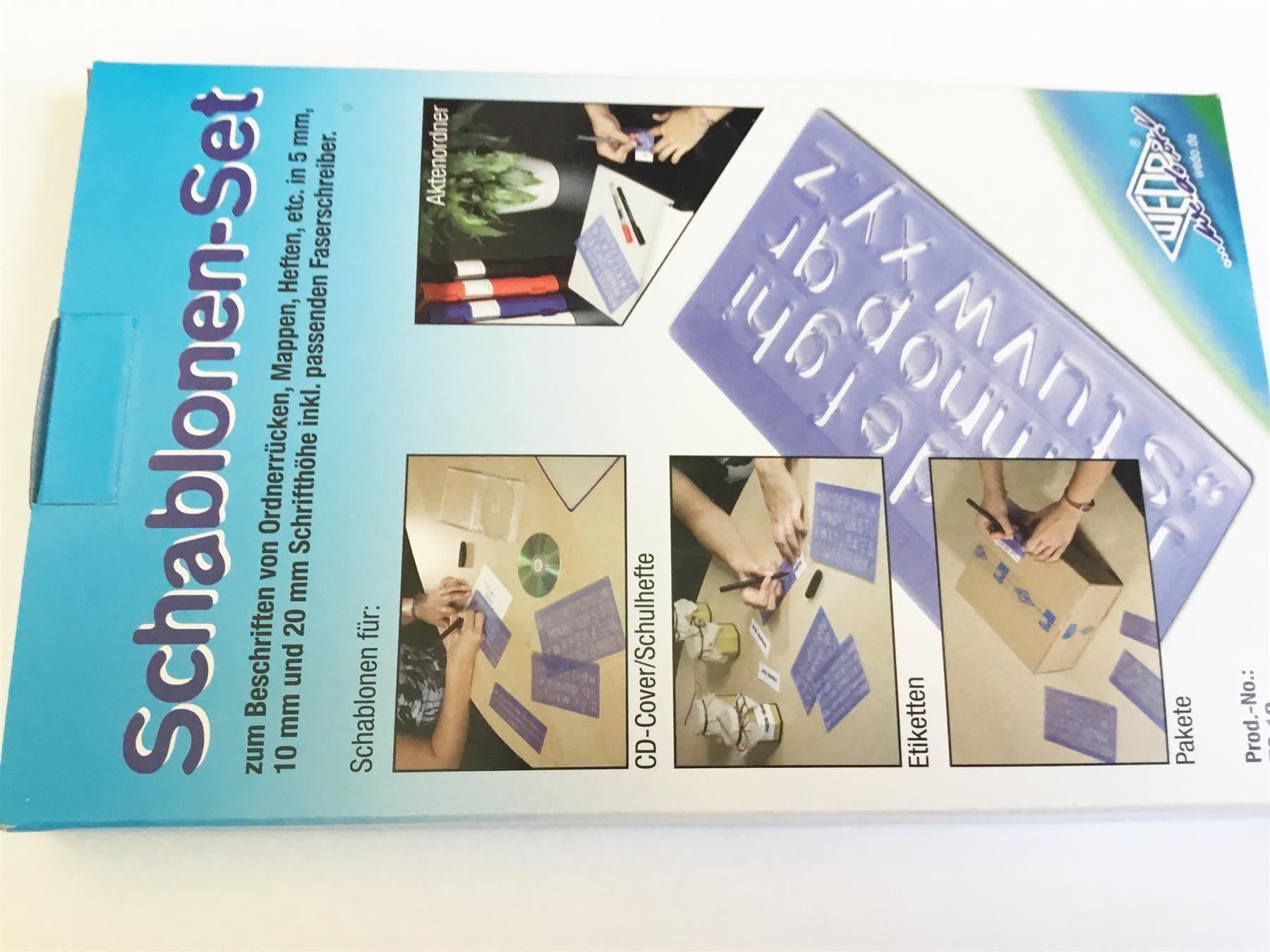 Schablonen: Schriftschablonen-Set, 4 Grössen im Set – Neu und originalverpackt aus St. Gallen von cointec 8