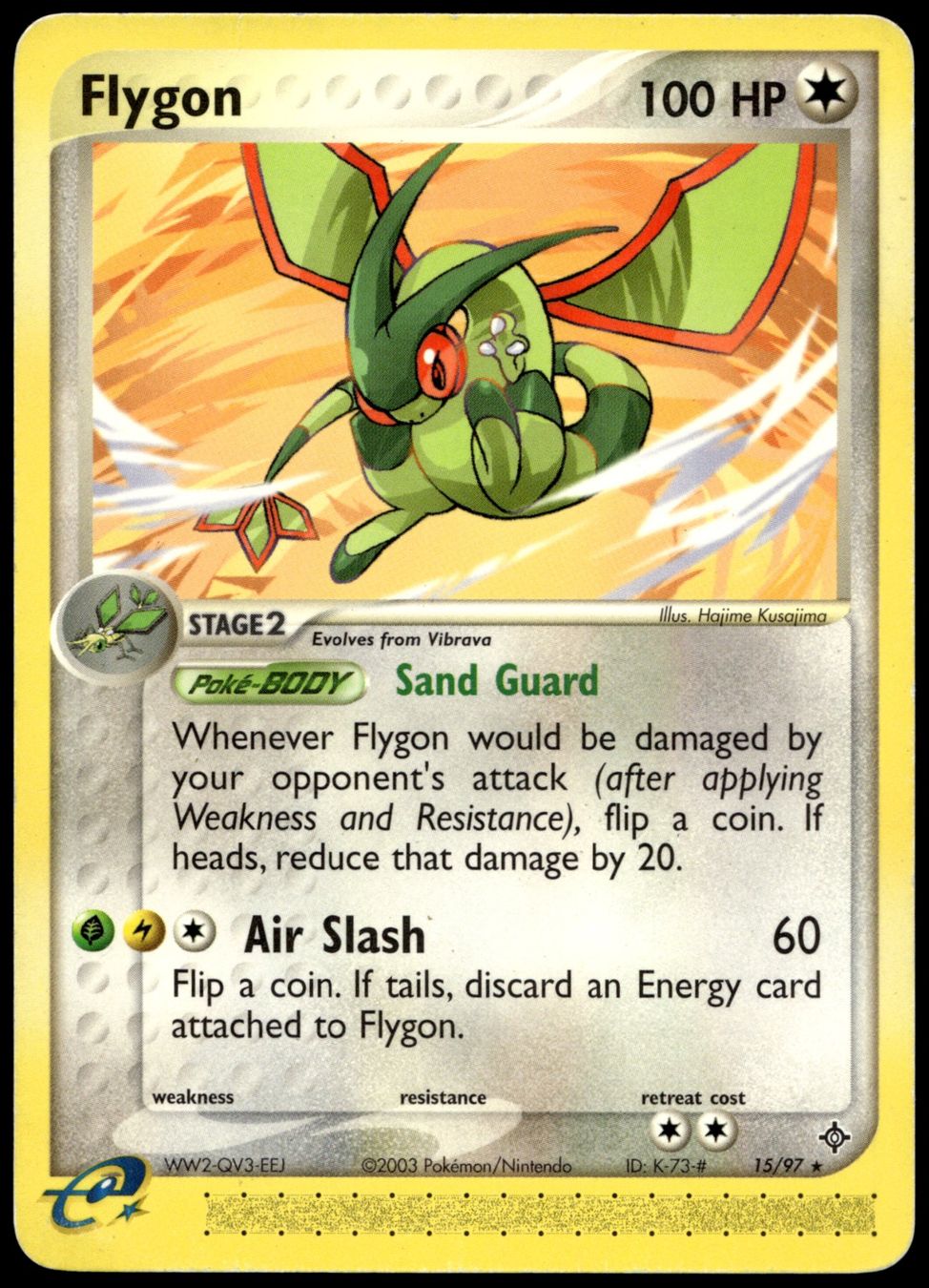 Pokémon Sammelbilder & Trading cards: Flygon 15/97 Rare Pokémon EX Dragon – Gebraucht aus Uster von Madame_Cards