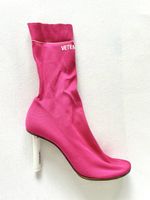 Vetements Pink Sock Boots, Size 40, Made in Italy, NEW!