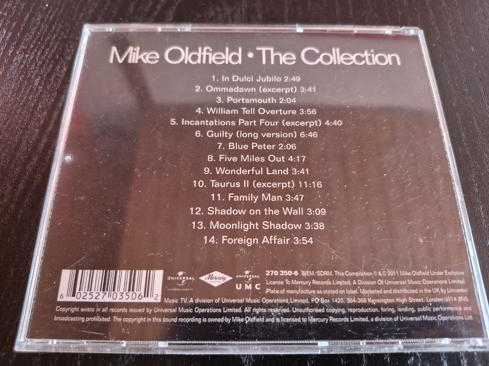 CD: Mike Oldfield - The Collection – Usato da Bern venduto da Roibusch 1