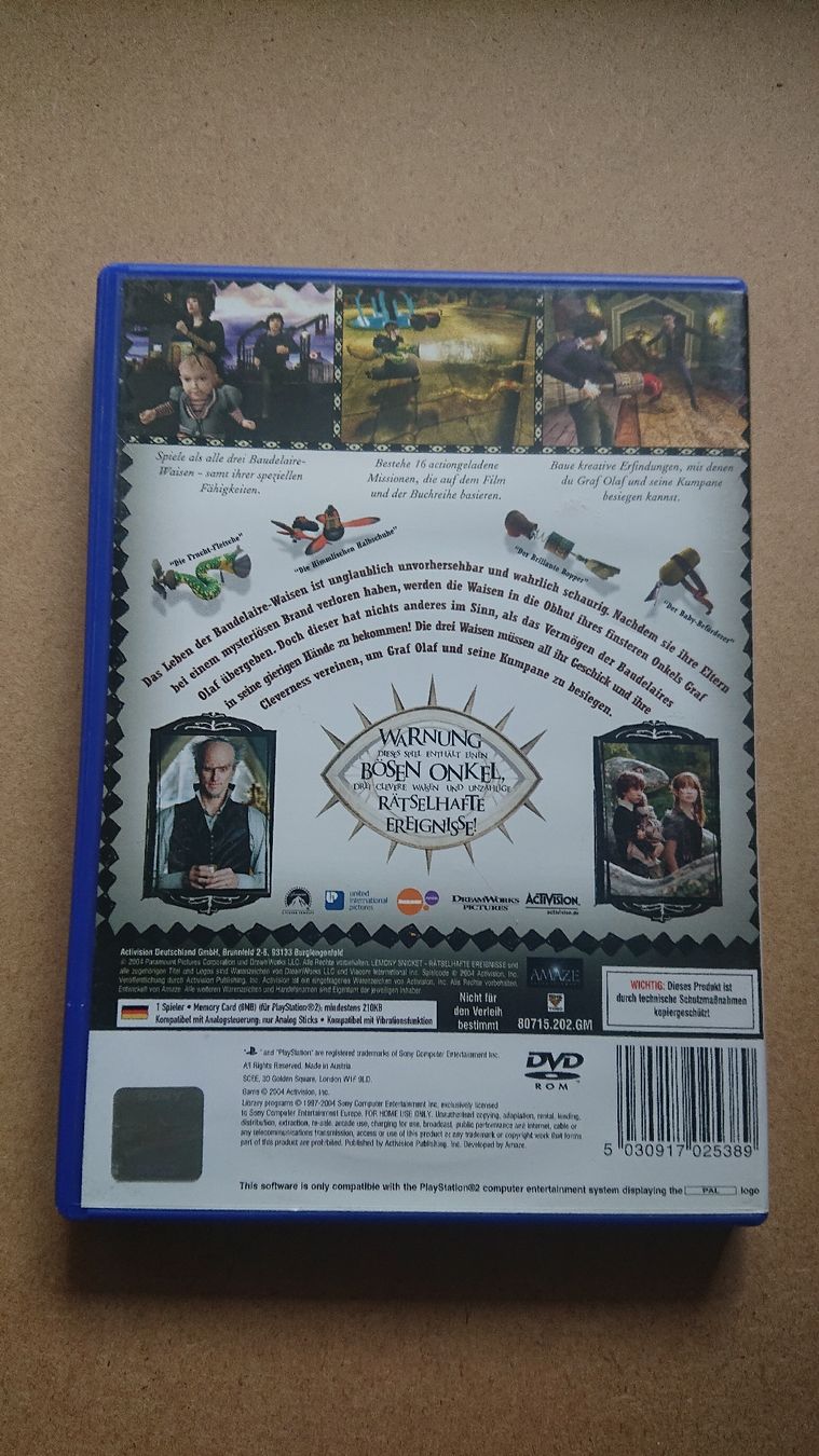 Giochi: Lemony Snicket's Rätselhafte Ereignisse ps2 – Usato da Chur venduto da FreakofRarity 1