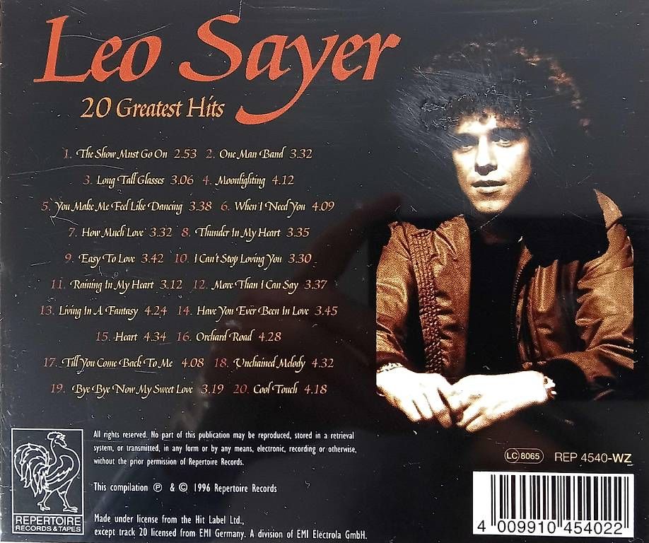 CD: 🎵 CD - Leo Sayer – Usato da Matzingen venduto da zingana 2