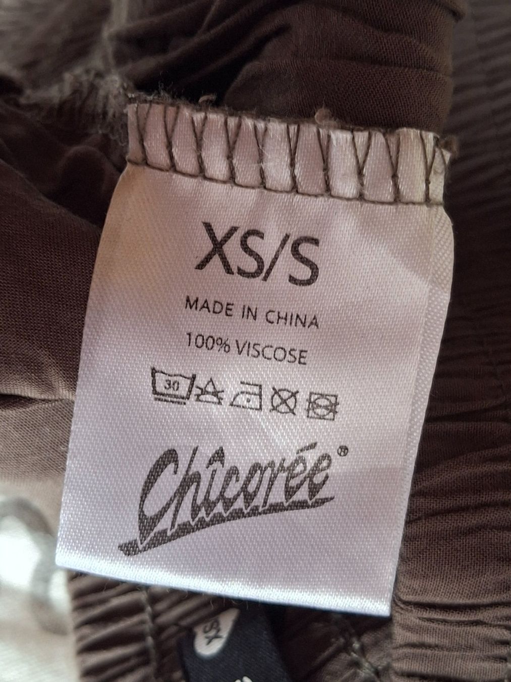 Hosen: Pantalon léger vert olive taille XS/S marque Chicorée – Gebraucht aus Villiers von san_jn5w 5